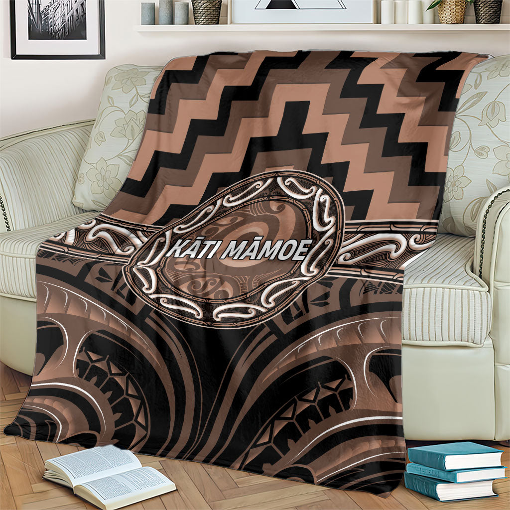 Aotearoa Kati Mamoe Blanket Maori Iwi Poutama Puhoro Tattoo LT14 - Polynesian Pride