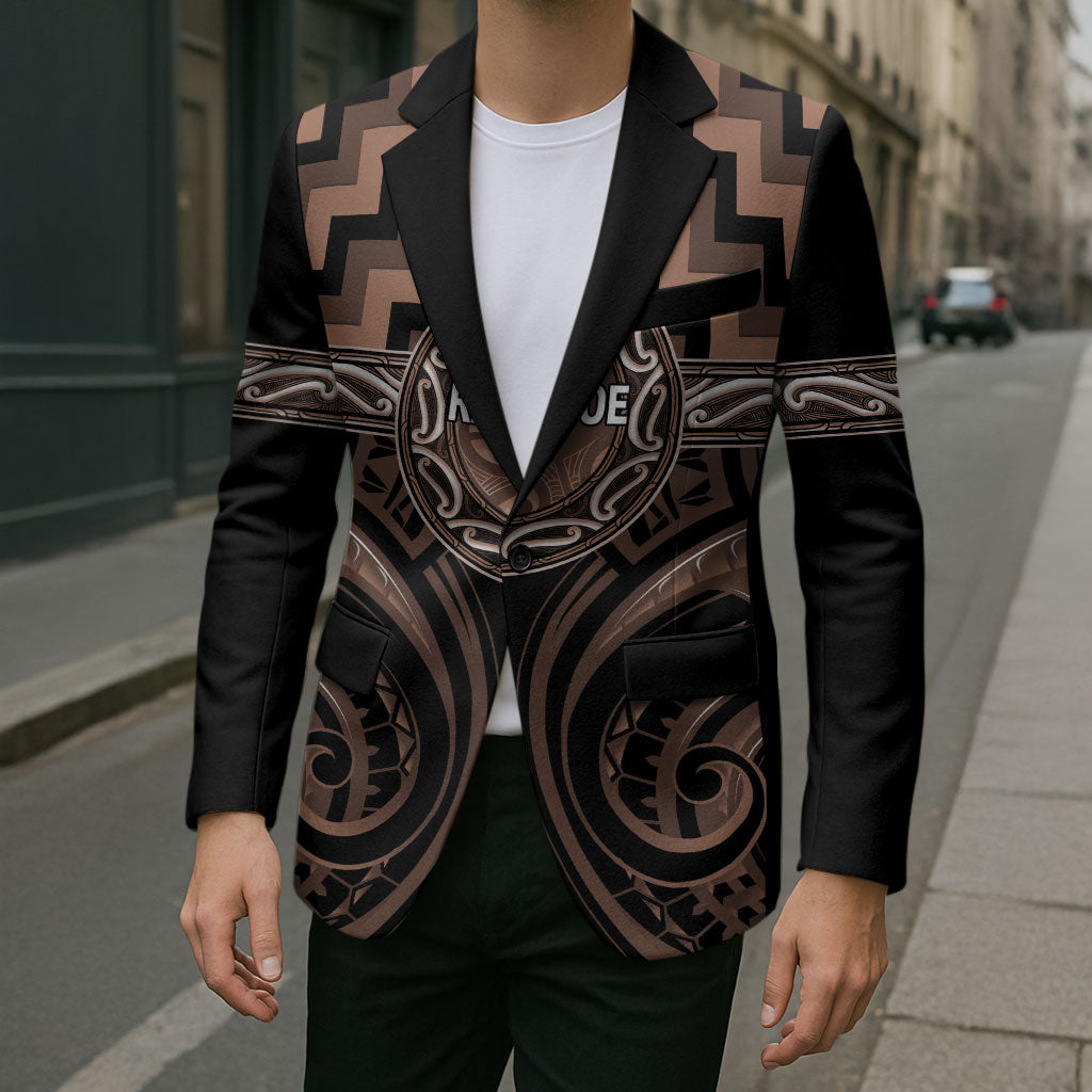 Aotearoa Kati Mamoe Personalised Blazer Maori Iwi Poutama Puhoro Tattoo LT14 - Polynesian Pride