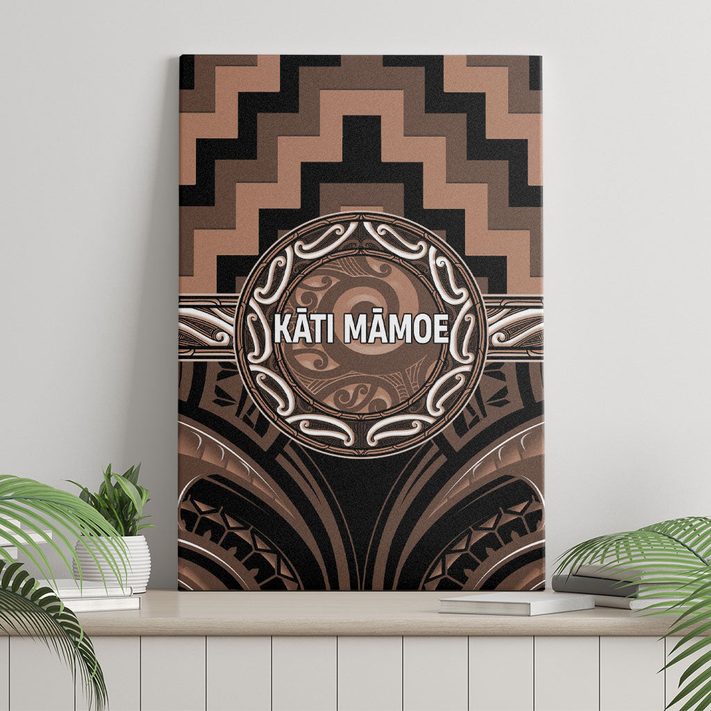 Aotearoa Kati Mamoe Canvas Wall Art Maori Iwi Poutama Puhoro Tattoo LT14 - Polynesian Pride