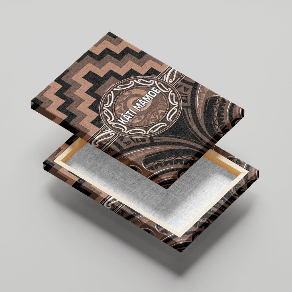 Aotearoa Kati Mamoe Canvas Wall Art Maori Iwi Poutama Puhoro Tattoo LT14 - Polynesian Pride