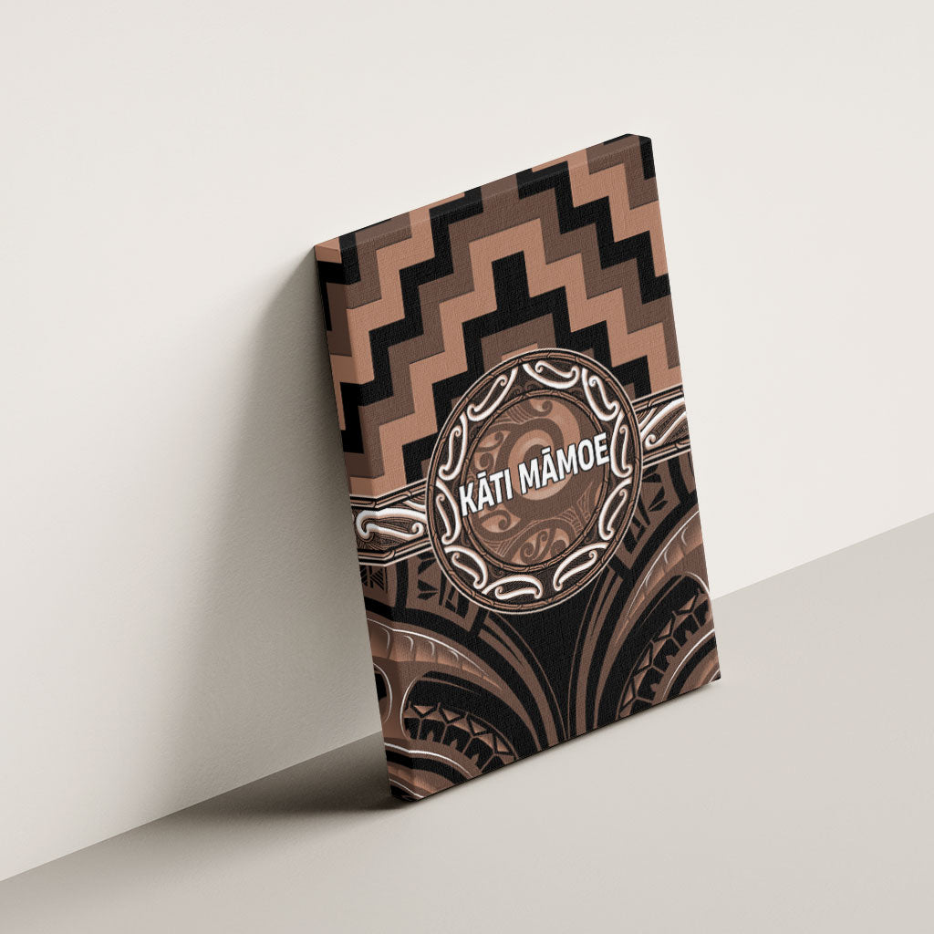 Aotearoa Kati Mamoe Canvas Wall Art Maori Iwi Poutama Puhoro Tattoo LT14 - Polynesian Pride