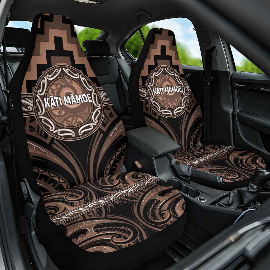 Aotearoa Kati Mamoe Car Seat Cover Maori Iwi Poutama Puhoro Tattoo