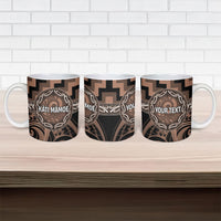 Aotearoa Kati Mamoe Personalised Ceramic Mug Maori Iwi Poutama Puhoro Tattoo LT14 - Polynesian Pride