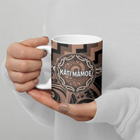 Aotearoa Kati Mamoe Personalised Ceramic Mug Maori Iwi Poutama Puhoro Tattoo LT14 - Polynesian Pride