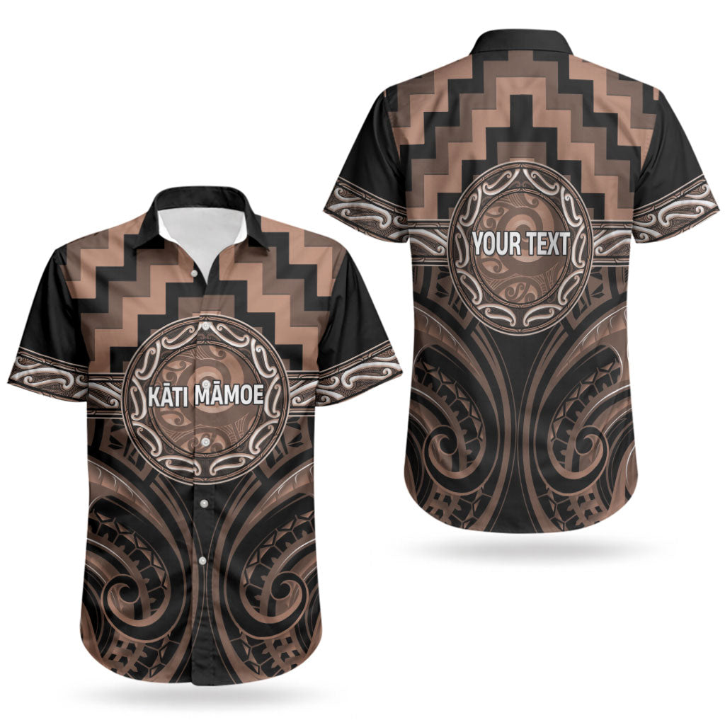 Aotearoa Kati Mamoe Personalised Couples Matching Off Shoulder Maxi Dress and Hawaiian Shirt Maori Iwi Poutama Puhoro Tattoo LT14 - Polynesian Pride