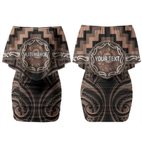 Aotearoa Kati Mamoe Personalised Couples Matching Off Shoulder Short Dress and Hawaiian Shirt Maori Iwi Poutama Puhoro Tattoo LT14 - Polynesian Pride