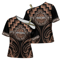 Aotearoa Kati Mamoe Personalised Cross Shoulder Shirt Maori Iwi Poutama Puhoro Tattoo LT14 - Polynesian Pride