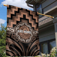Aotearoa Kati Mamoe Garden Flag Maori Iwi Poutama Puhoro Tattoo LT14 - Polynesian Pride