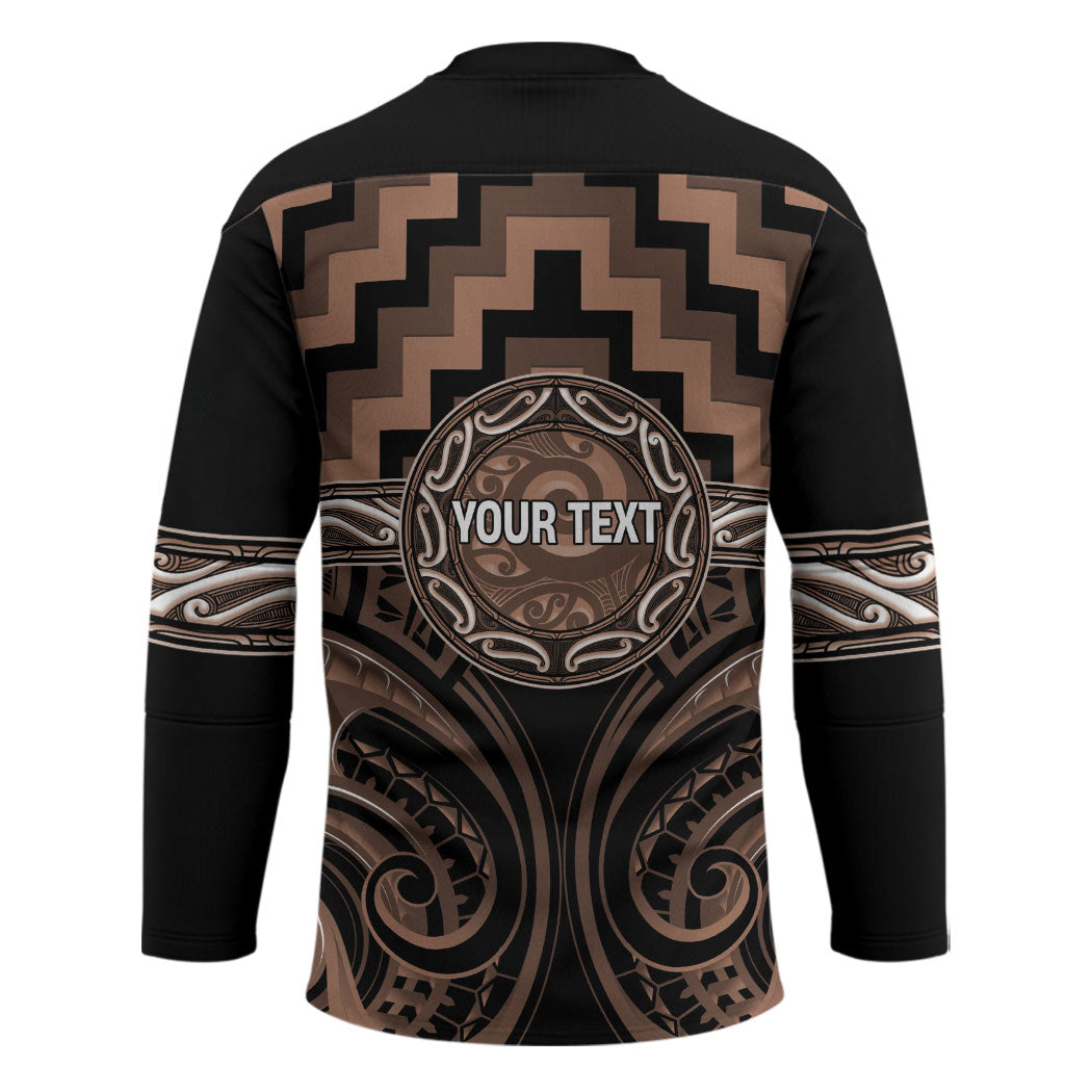 Aotearoa Kati Mamoe Personalised Hockey Jersey Maori Iwi Poutama Puhoro Tattoo LT14 - Polynesian Pride