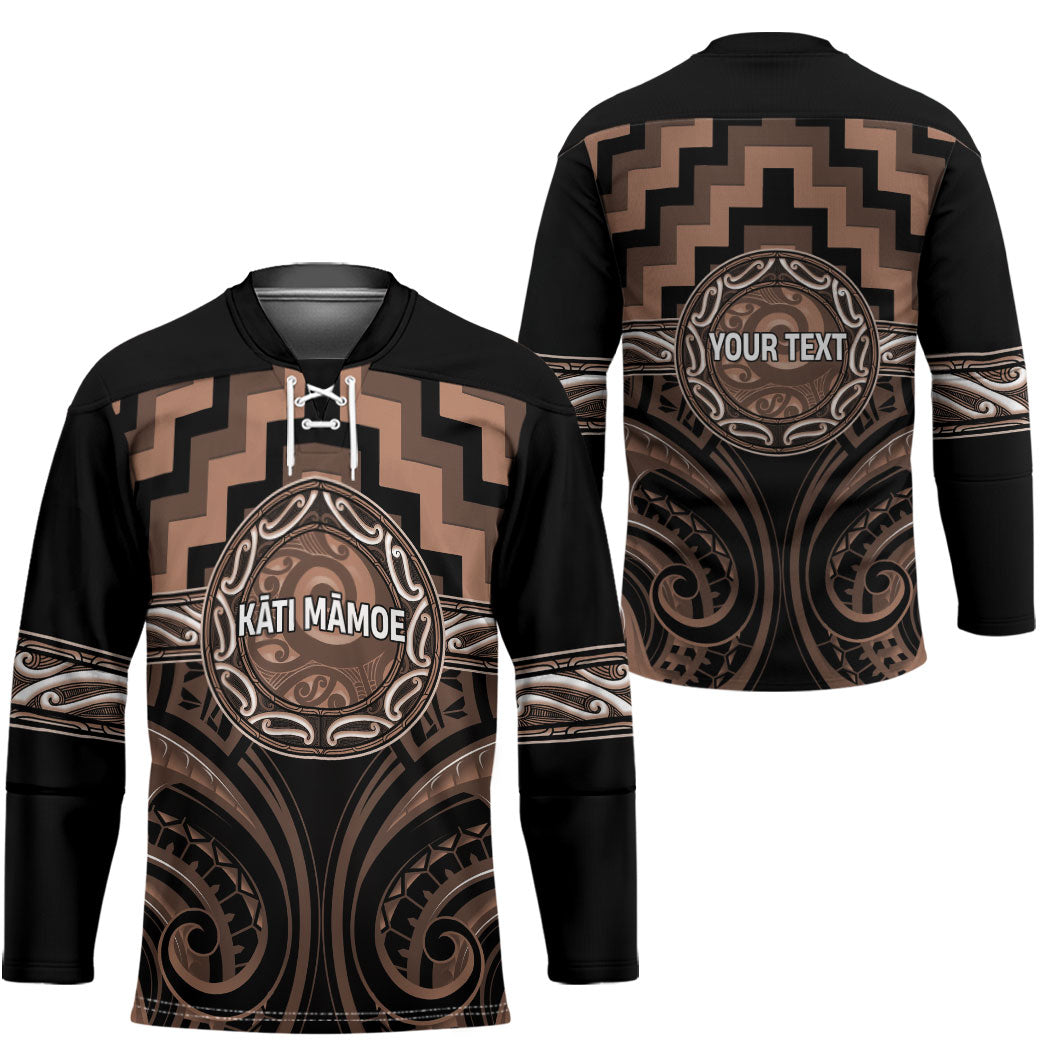 Aotearoa Kati Mamoe Personalised Hockey Jersey Maori Iwi Poutama Puhoro Tattoo LT14 - Polynesian Pride