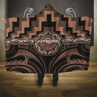 Aotearoa Kati Mamoe Hooded Blanket Maori Iwi Poutama Puhoro Tattoo LT14 - Polynesian Pride
