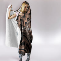 Aotearoa Kati Mamoe Hooded Blanket Maori Iwi Poutama Puhoro Tattoo LT14 - Polynesian Pride