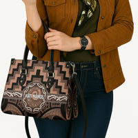Aotearoa Kati Mamoe Leather Bag Maori Iwi Poutama Puhoro Tattoo LT14 - Polynesian Pride