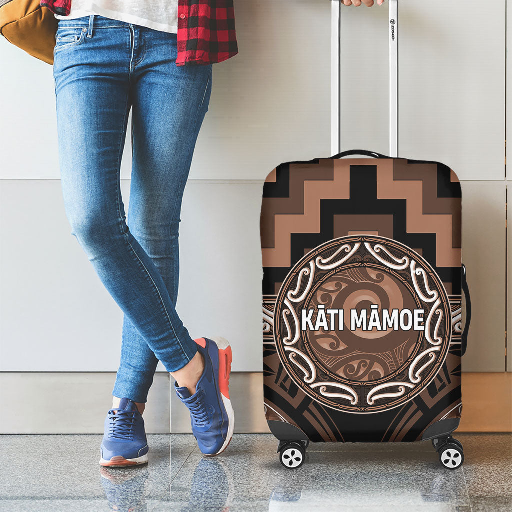Aotearoa Kati Mamoe Luggage Cover Maori Iwi Poutama Puhoro Tattoo LT14 - Polynesian Pride