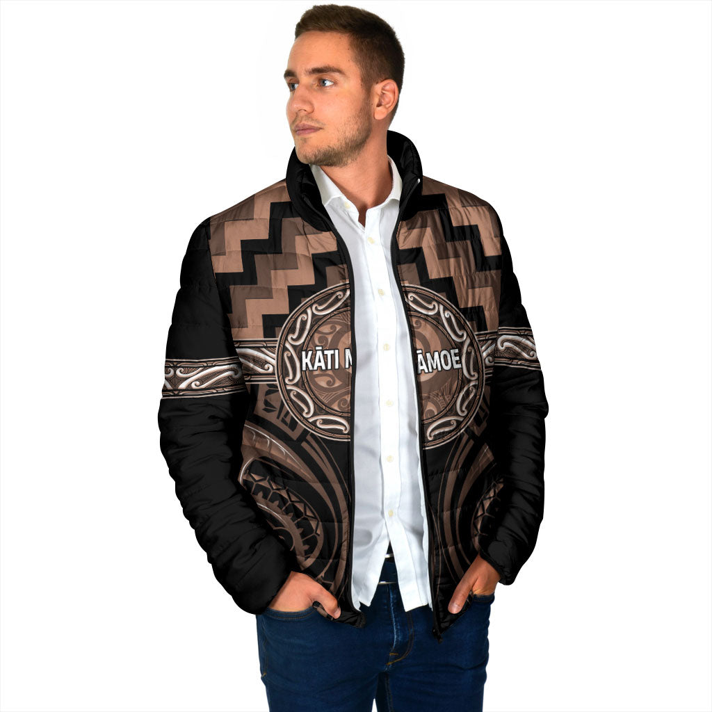 Aotearoa Kati Mamoe Personalised Padded Jacket Maori Iwi Poutama Puhoro Tattoo LT14 - Polynesian Pride