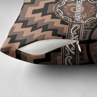 Aotearoa Kati Mamoe Pillow Cover Maori Iwi Poutama Puhoro Tattoo LT14 - Polynesian Pride