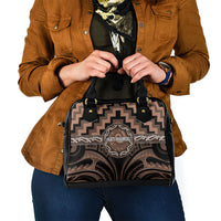 Aotearoa Kati Mamoe Shoulder Handbag Maori Iwi Poutama Puhoro Tattoo LT14 - Polynesian Pride