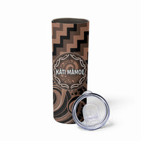 Aotearoa Kati Mamoe Personalised Skinny Tumbler Maori Iwi Poutama Puhoro Tattoo LT14 - Polynesian Pride