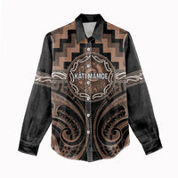Aotearoa Kati Mamoe Personalised Women Casual Shirt Maori Iwi Poutama Puhoro Tattoo LT14 - Polynesian Pride