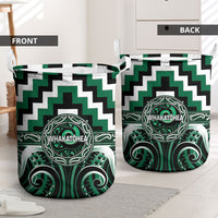 Aotearoa Whakatohea Laundry Basket Maori Iwi Poutama Puhoro Tattoo LT14 - Polynesian Pride