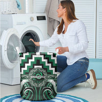 Aotearoa Whakatohea Laundry Basket Maori Iwi Poutama Puhoro Tattoo LT14 - Polynesian Pride