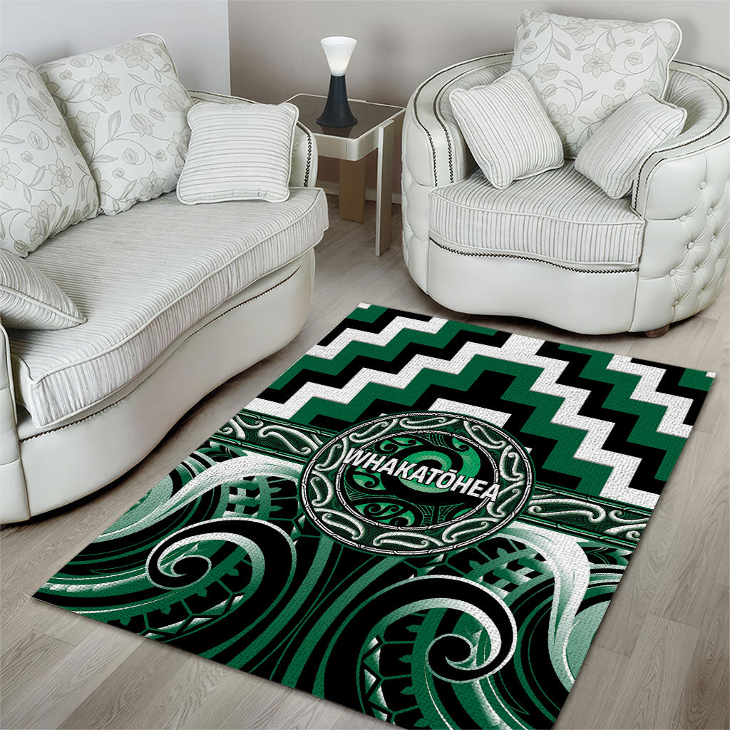 Aotearoa Whakatohea Area Rug Maori Iwi Poutama Puhoro Tattoo LT14 - Polynesian Pride