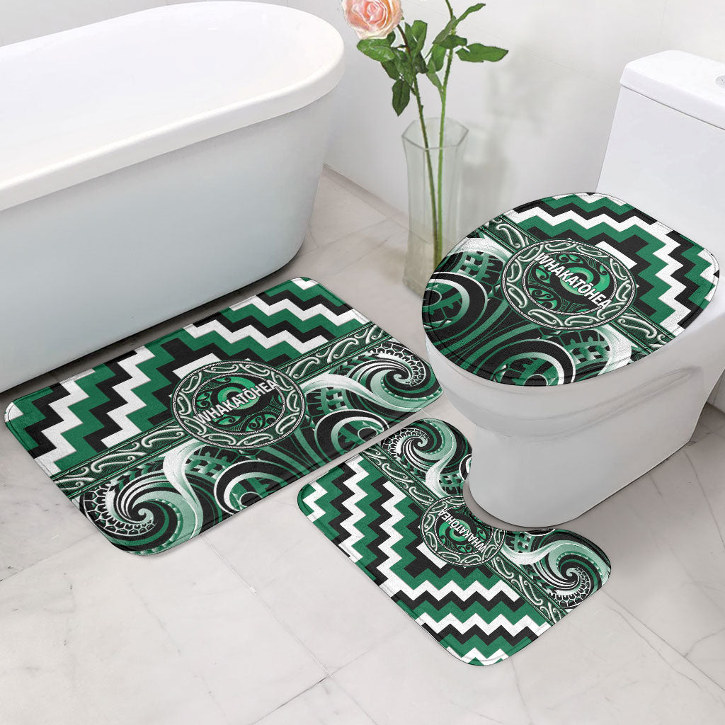 Aotearoa Whakatohea Bathroom Set Maori Iwi Poutama Puhoro Tattoo LT14 - Polynesian Pride
