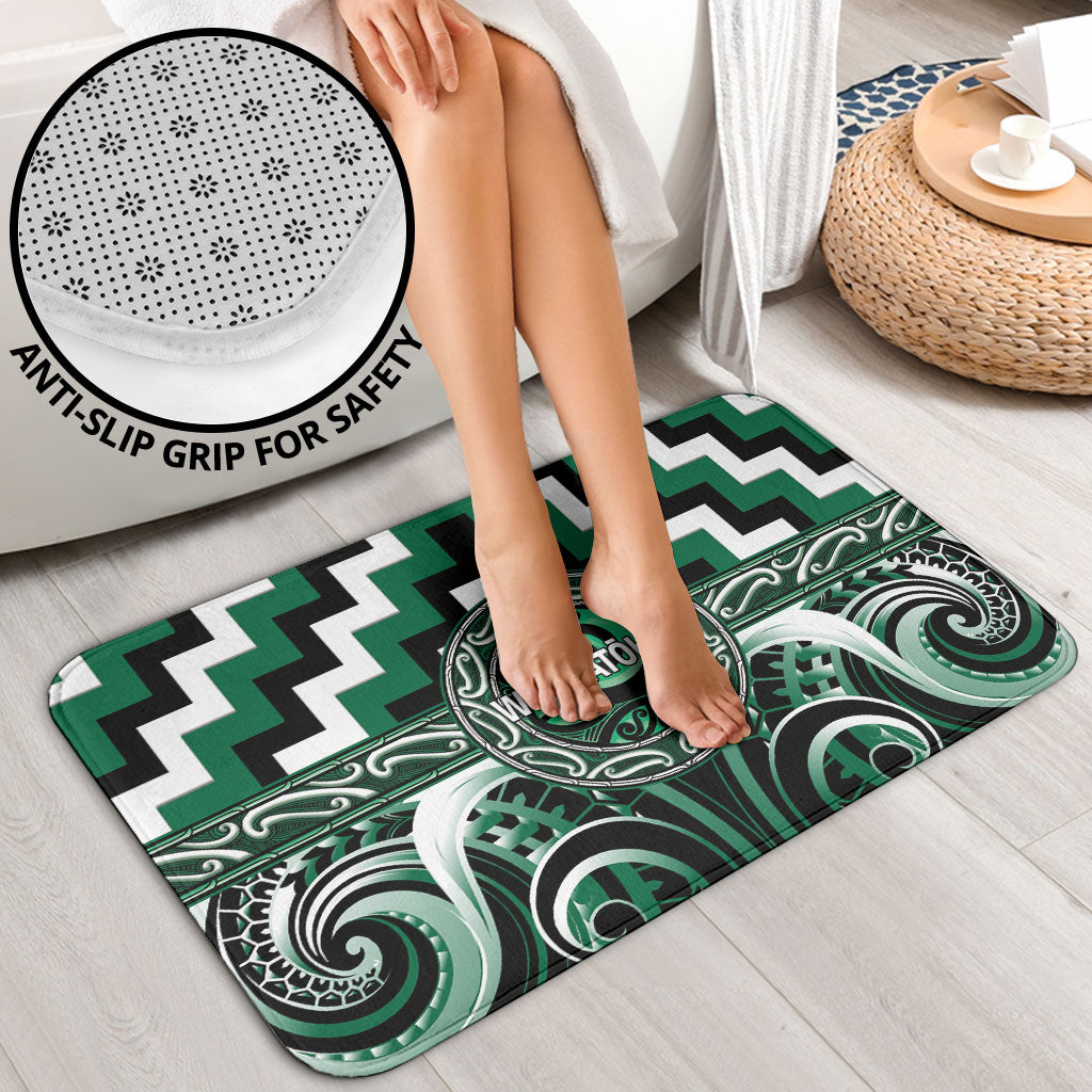 Aotearoa Whakatohea Bathroom Set Maori Iwi Poutama Puhoro Tattoo LT14 - Polynesian Pride