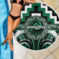 Aotearoa Whakatohea Beach Blanket Maori Iwi Poutama Puhoro Tattoo LT14 - Polynesian Pride