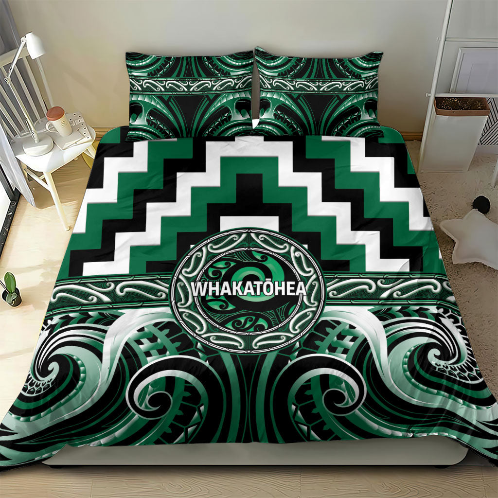 Aotearoa Whakatohea Bedding Set Maori Iwi Poutama Puhoro Tattoo LT14 - Polynesian Pride