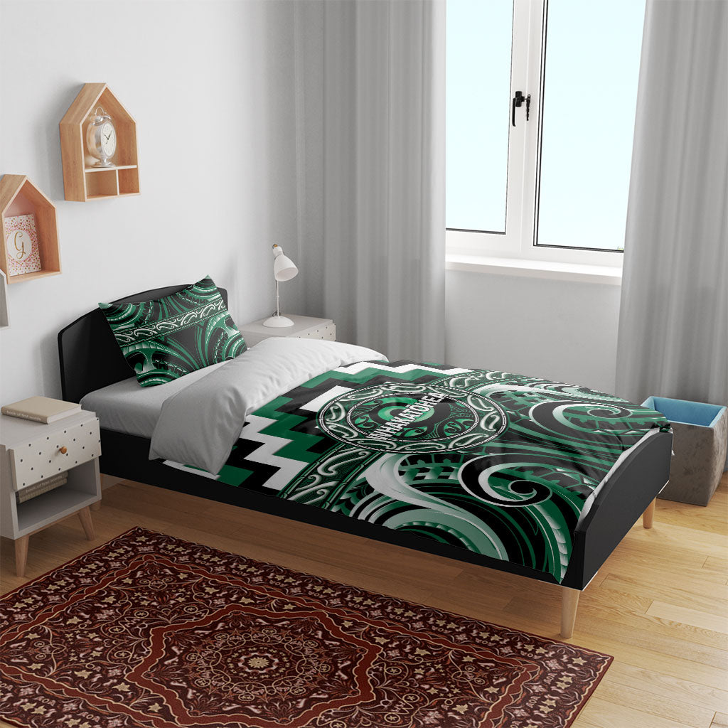 Aotearoa Whakatohea Bedding Set Maori Iwi Poutama Puhoro Tattoo LT14 - Polynesian Pride
