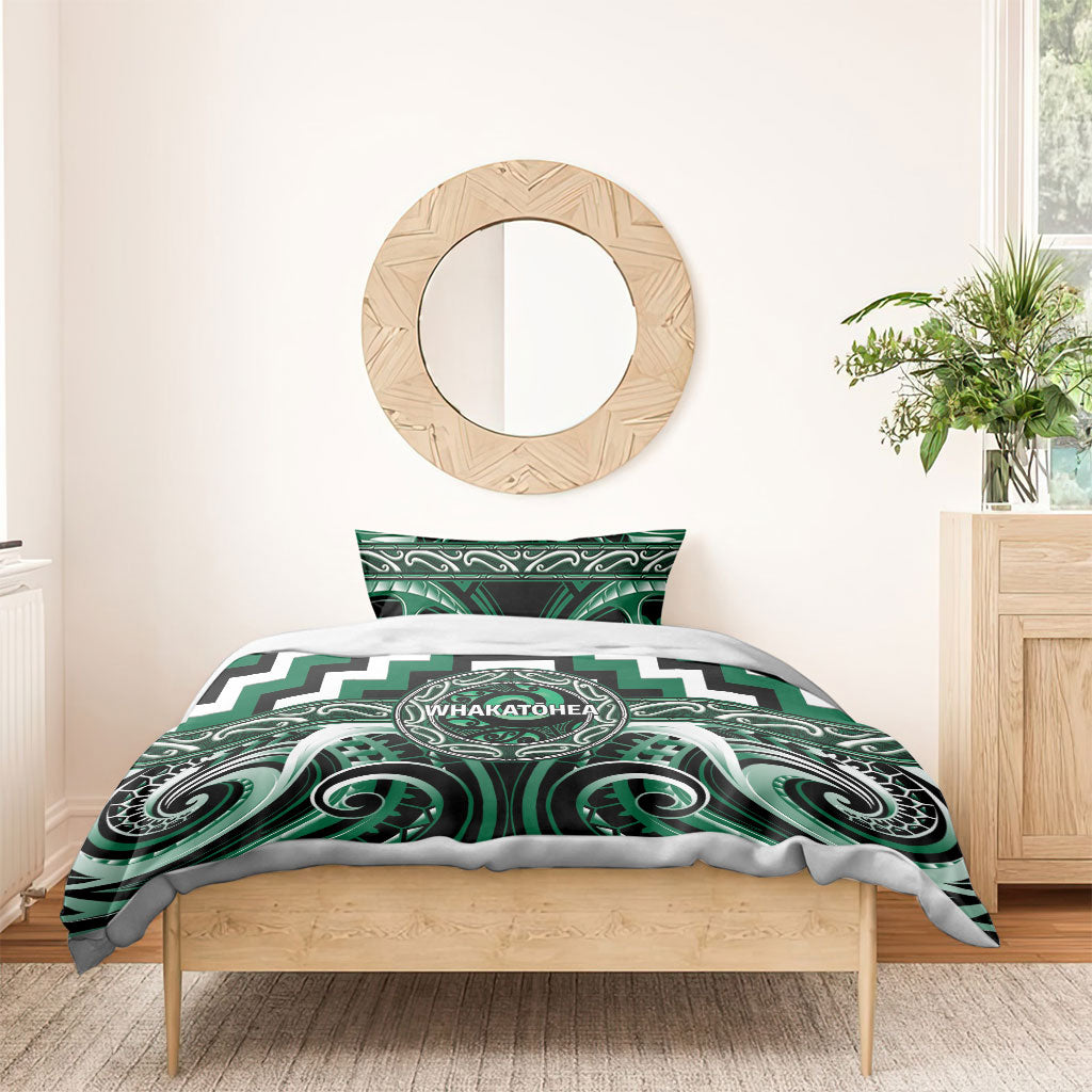 Aotearoa Whakatohea Bedding Set Maori Iwi Poutama Puhoro Tattoo LT14 - Polynesian Pride