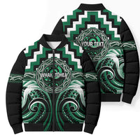 Aotearoa Whakatohea Personalised Bomber Puffer Jacket Maori Iwi Poutama Puhoro Tattoo LT14 - Polynesian Pride