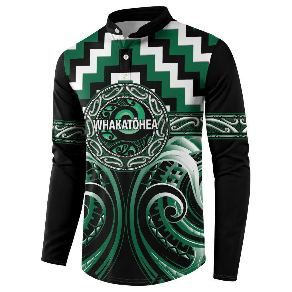 Aotearoa Whakatohea Personalised Button Sweatshirt Maori Iwi Poutama Puhoro Tattoo LT14 - Polynesian Pride