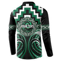 Aotearoa Whakatohea Personalised Button Sweatshirt Maori Iwi Poutama Puhoro Tattoo LT14 - Polynesian Pride
