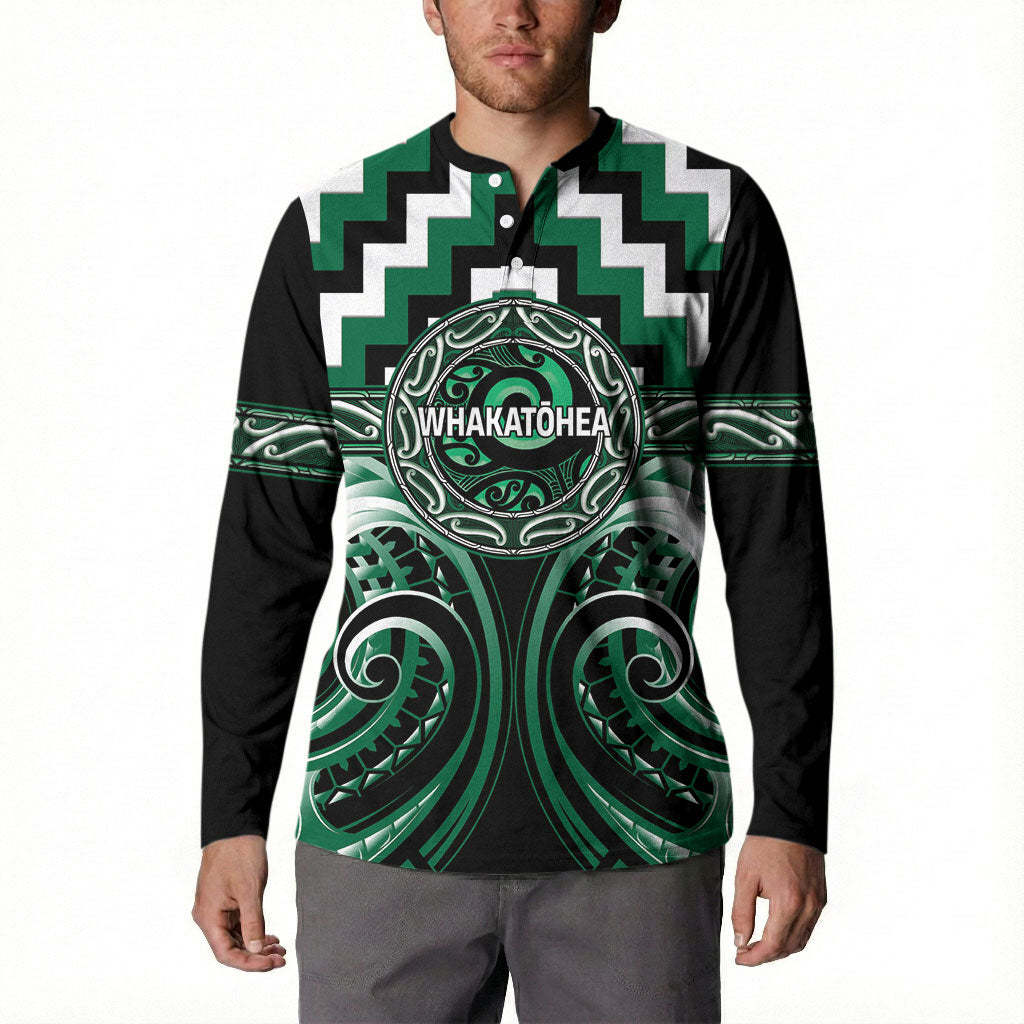 Aotearoa Whakatohea Personalised Button Sweatshirt Maori Iwi Poutama Puhoro Tattoo LT14 - Polynesian Pride