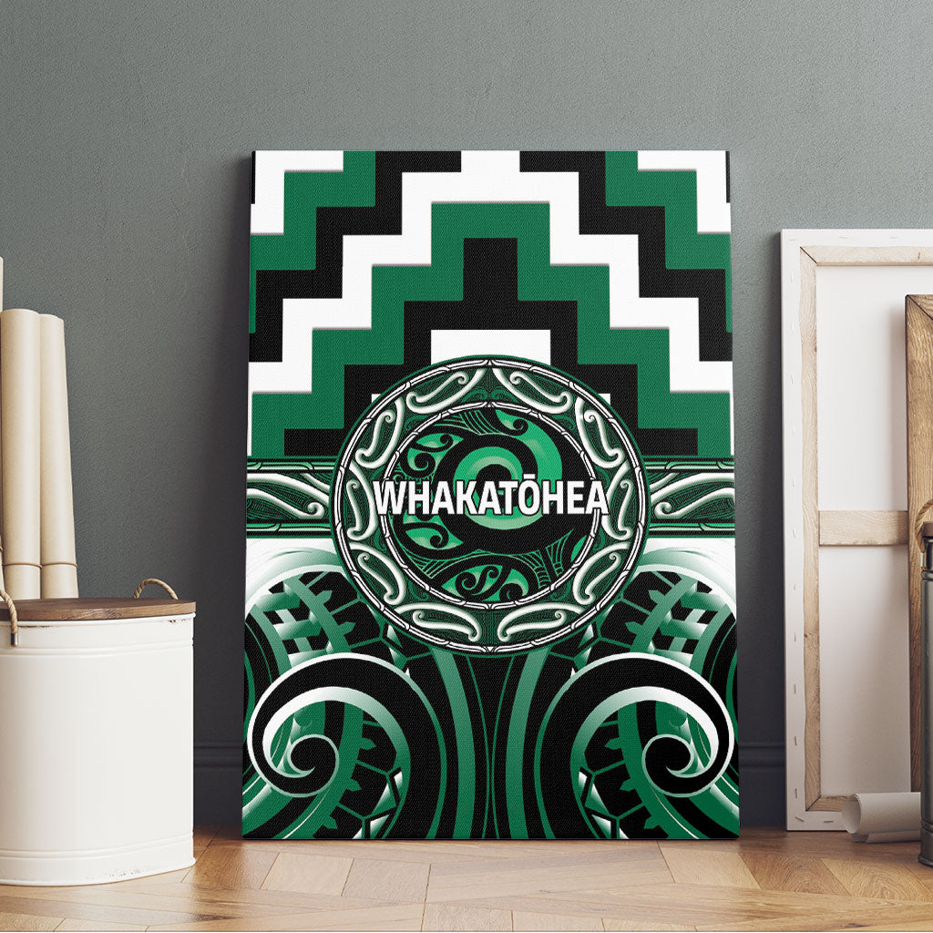 Aotearoa Whakatohea Canvas Wall Art Maori Iwi Poutama Puhoro Tattoo LT14 - Polynesian Pride