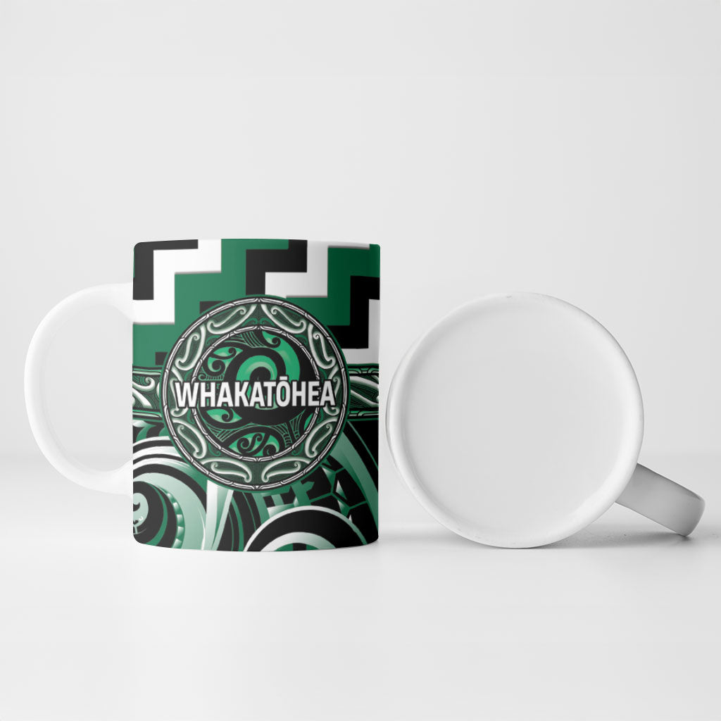 Aotearoa Whakatohea Personalised Ceramic Mug Maori Iwi Poutama Puhoro Tattoo LT14 - Polynesian Pride