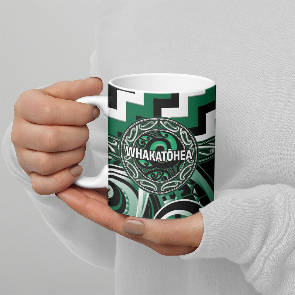 Aotearoa Whakatohea Personalised Ceramic Mug Maori Iwi Poutama Puhoro Tattoo LT14 - Polynesian Pride