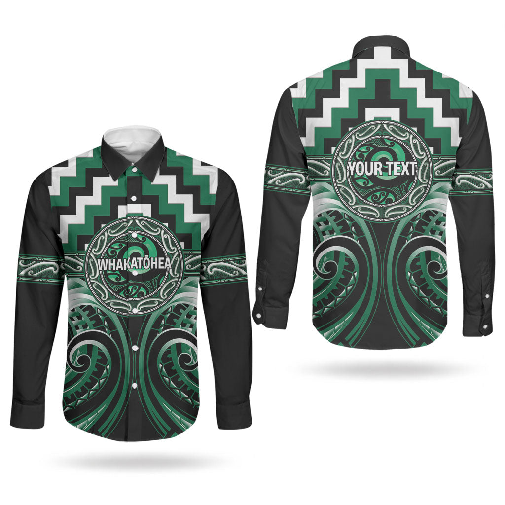 Aotearoa Whakatohea Personalised Couples Matching Short Sleeve Bodycon Dress and Long Sleeve Button Shirt Maori Iwi Poutama Puhoro Tattoo LT14 - Polynesian Pride