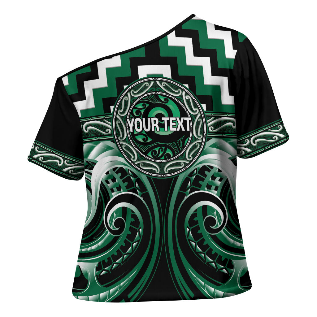 Aotearoa Whakatohea Personalised Cross Shoulder Shirt Maori Iwi Poutama Puhoro Tattoo LT14 - Polynesian Pride