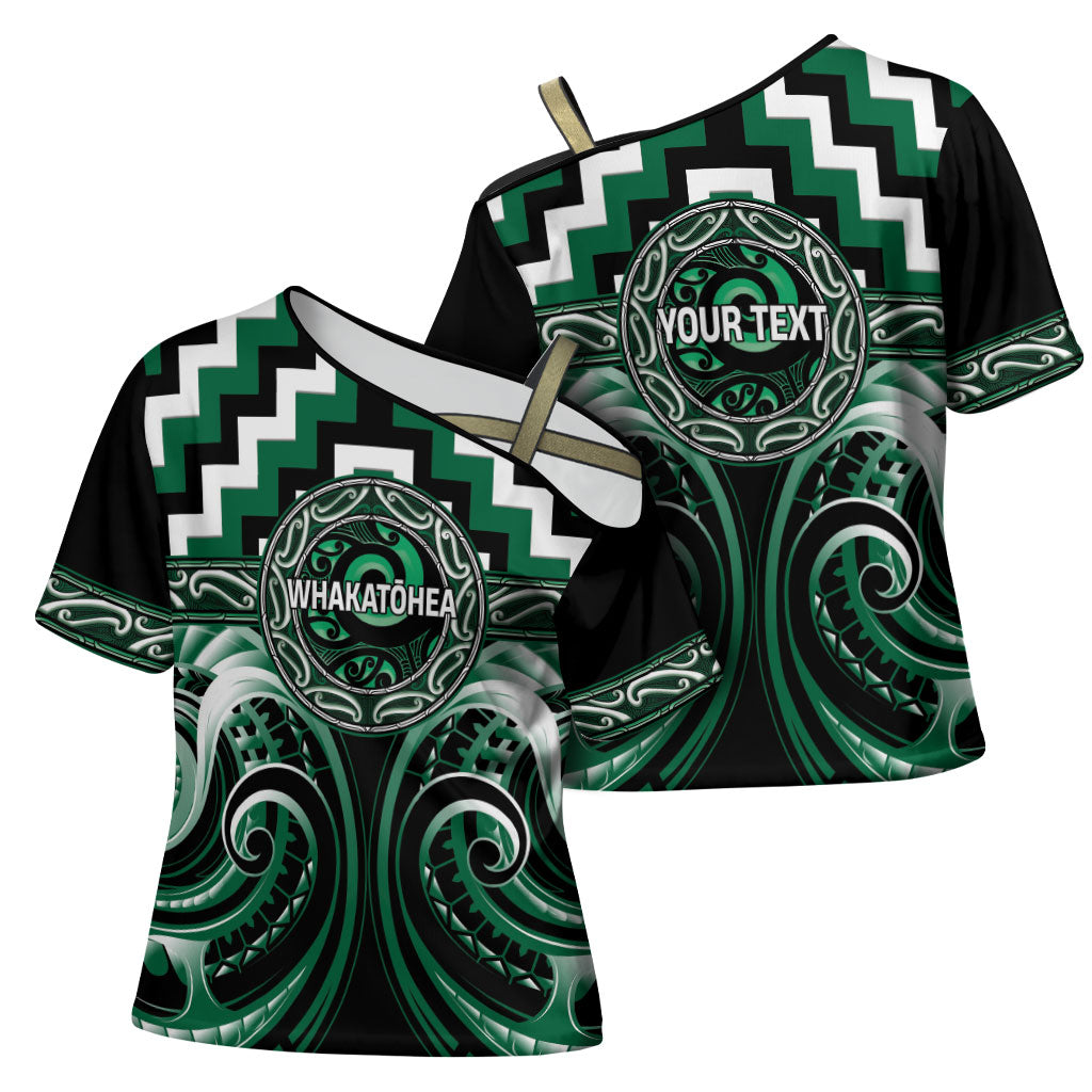 Aotearoa Whakatohea Personalised Cross Shoulder Shirt Maori Iwi Poutama Puhoro Tattoo LT14 - Polynesian Pride