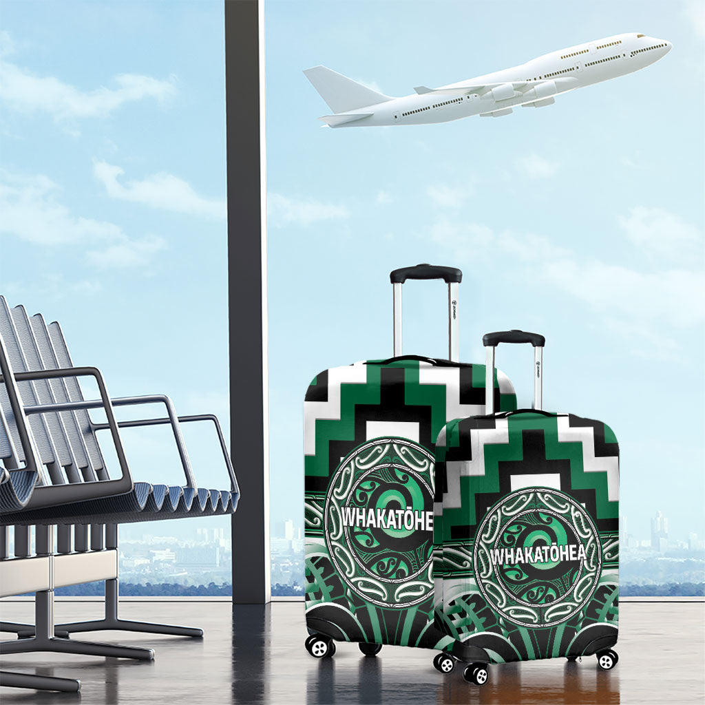 Aotearoa Whakatohea Luggage Cover Maori Iwi Poutama Puhoro Tattoo LT14 - Polynesian Pride