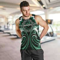 Aotearoa Whakatohea Personalised Men Tank Top Maori Iwi Poutama Puhoro Tattoo LT14 Green - Polynesian Pride