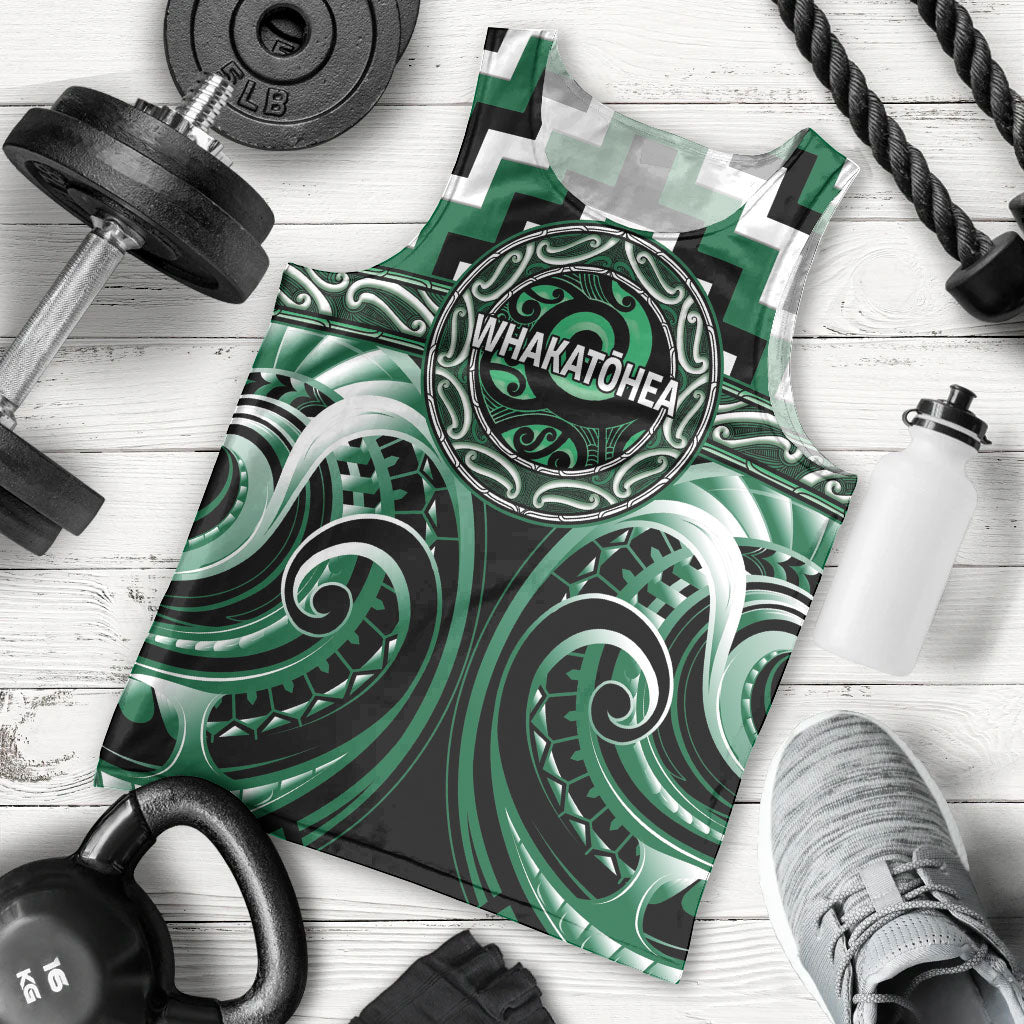 Aotearoa Whakatohea Personalised Men Tank Top Maori Iwi Poutama Puhoro Tattoo LT14 - Polynesian Pride