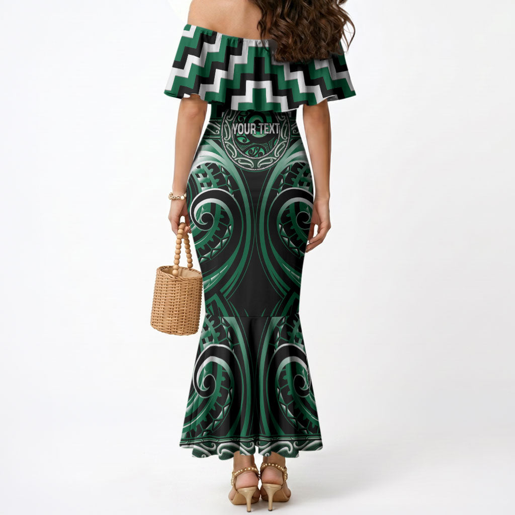 Aotearoa Whakatohea Personalised Mermaid Dress Maori Iwi Poutama Puhoro Tattoo LT14 - Polynesian Pride