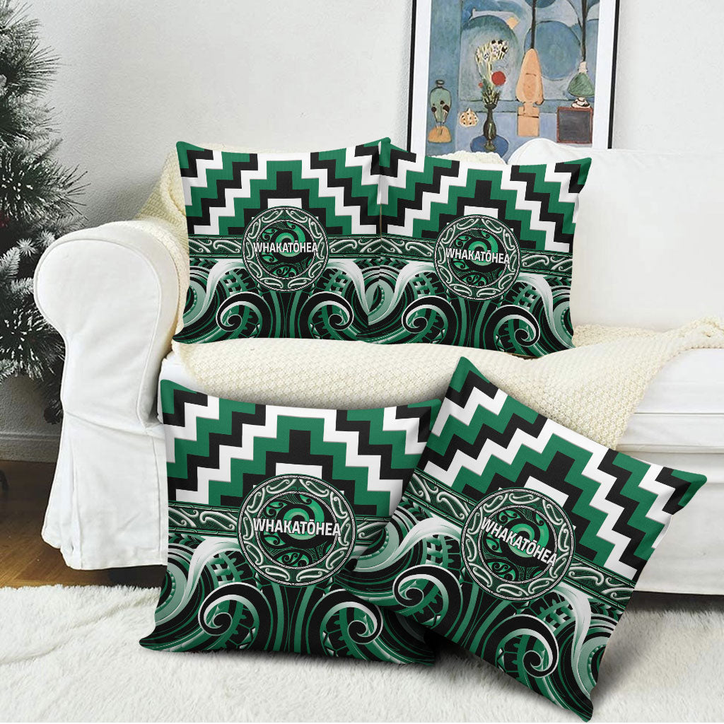 Aotearoa Whakatohea Pillow Cover Maori Iwi Poutama Puhoro Tattoo LT14 - Polynesian Pride