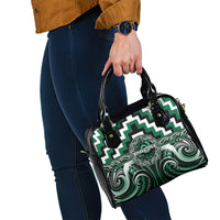 Aotearoa Whakatohea Shoulder Handbag Maori Iwi Poutama Puhoro Tattoo LT14 - Polynesian Pride
