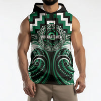 Aotearoa Whakatohea Personalised Sleeveless Hoodie Maori Iwi Poutama Puhoro Tattoo LT14 - Polynesian Pride