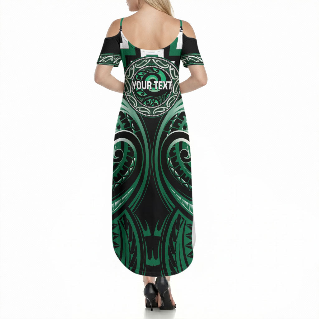 Aotearoa Whakatohea Personalised Summer Maxi Dress Maori Iwi Poutama Puhoro Tattoo LT14 - Polynesian Pride
